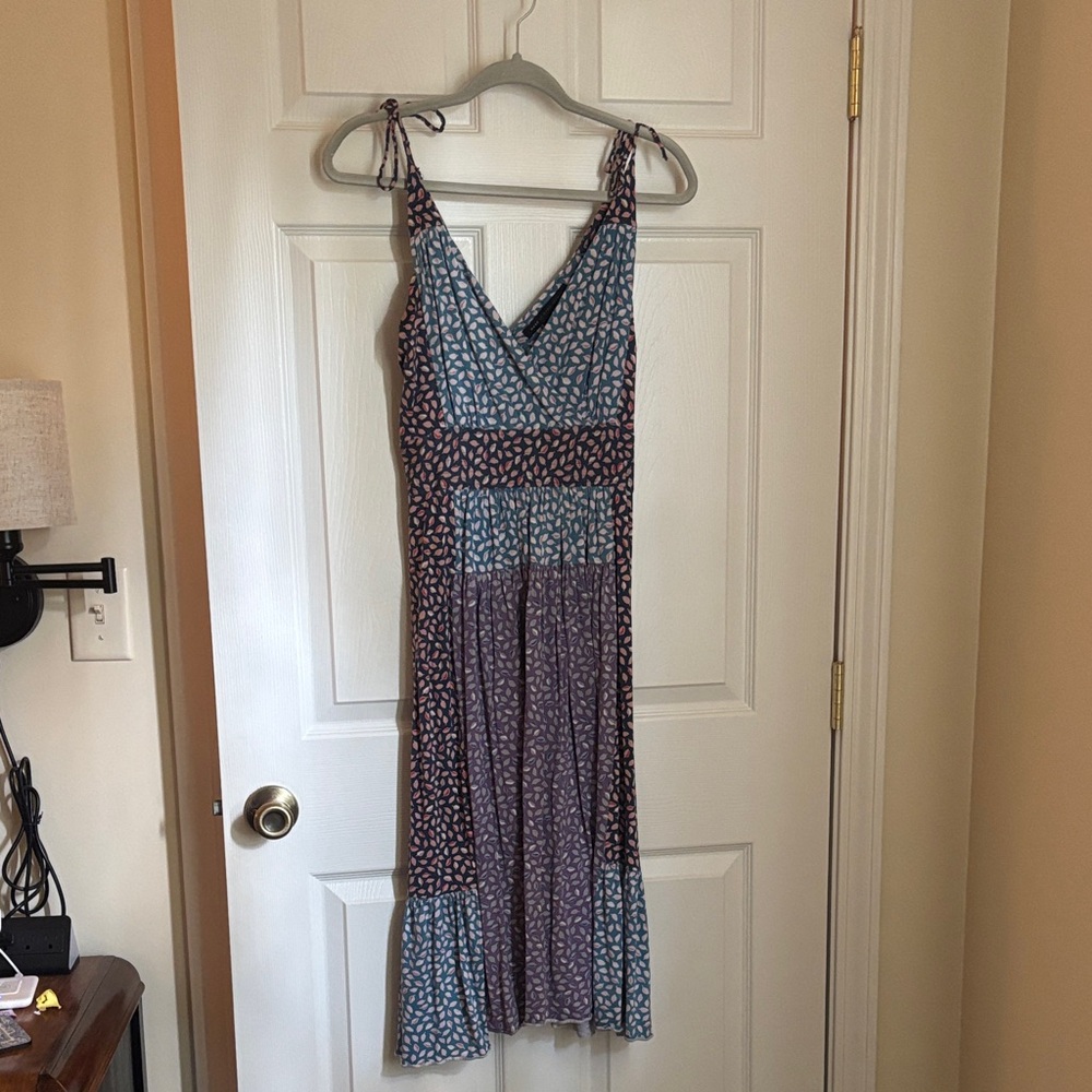 Marc By Marc Jacobs Blue and Brown Maxi Dress